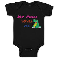 Baby Clothes My Mimi Loves Me Dinosaurs Dinosaurs Dino Trex Baby Bodysuits