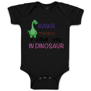 Baby Clothes Rawr Means I Love You Dinosaur Dinosaurs Dino Trex Baby Bodysuits