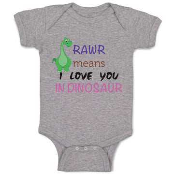 Baby Clothes Rawr Means I Love You Dinosaur Dinosaurs Dino Trex Baby Bodysuits