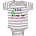 Baby Clothes Rawr Means I Love You Dinosaur Dinosaurs Dino Trex Baby Bodysuits