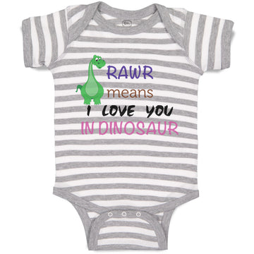 Baby Clothes Rawr Means I Love You Dinosaur Dinosaurs Dino Trex Baby Bodysuits