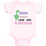 Baby Clothes Rawr Means I Love You Dinosaur Dinosaurs Dino Trex Baby Bodysuits