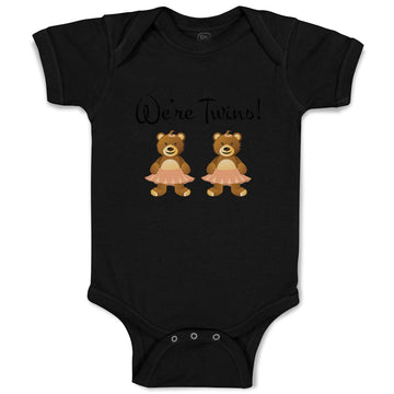 Baby Clothes We'Re Twins! Dinosaurs Animals Baby Bodysuits Boy & Girl Cotton