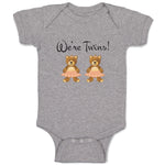 Baby Clothes We'Re Twins! Dinosaurs Animals Baby Bodysuits Boy & Girl Cotton