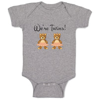 Baby Clothes We'Re Twins! Dinosaurs Animals Baby Bodysuits Boy & Girl Cotton