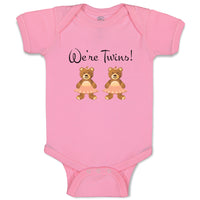 Baby Clothes We'Re Twins! Dinosaurs Animals Baby Bodysuits Boy & Girl Cotton