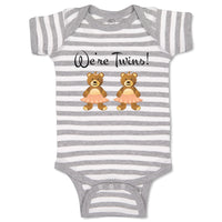 Baby Clothes We'Re Twins! Dinosaurs Animals Baby Bodysuits Boy & Girl Cotton