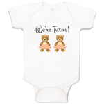 Baby Clothes We'Re Twins! Dinosaurs Animals Baby Bodysuits Boy & Girl Cotton