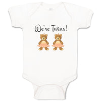 Baby Clothes We'Re Twins! Dinosaurs Animals Baby Bodysuits Boy & Girl Cotton
