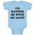 Baby Clothes I'D Rather Be with My Aunt Dinosaurs Dino Baby Bodysuits Cotton