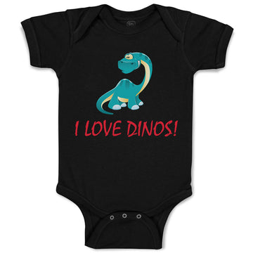 Baby Clothes I Love Dinos Dinosaur Dinosaurs Dino Trex Baby Bodysuits Cotton