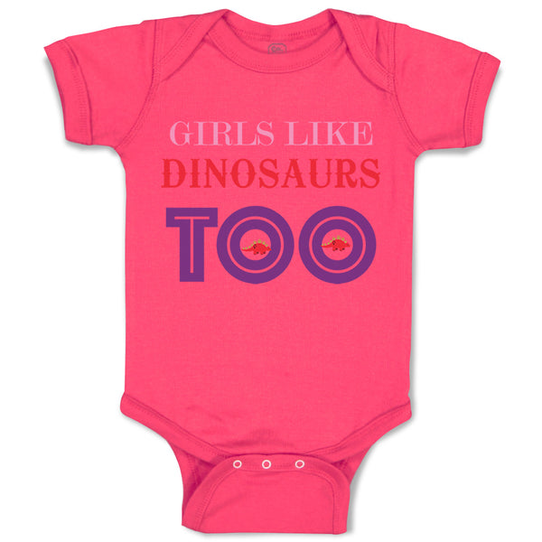 Baby Clothes Girls Likes Dinosaurs Too Dinosaurs Dino Trex Baby Bodysuits Cotton