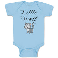 Baby Clothes Little Wolf Funny Humor Baby Bodysuits Boy & Girl Cotton