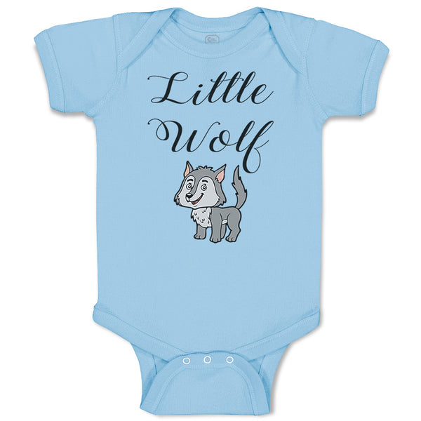 Baby Clothes Little Wolf Funny Humor Baby Bodysuits Boy & Girl Cotton