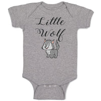 Baby Clothes Little Wolf Funny Humor Baby Bodysuits Boy & Girl Cotton