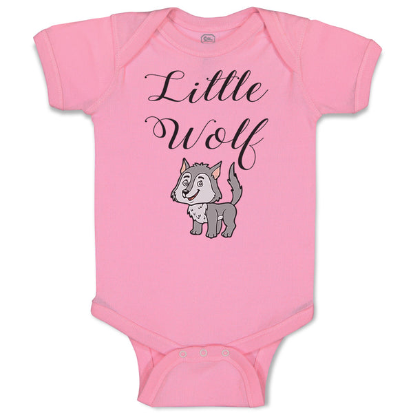 Baby Clothes Little Wolf Funny Humor Baby Bodysuits Boy & Girl Cotton