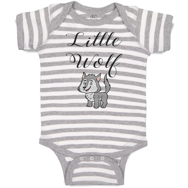 Baby Clothes Little Wolf Funny Humor Baby Bodysuits Boy & Girl Cotton