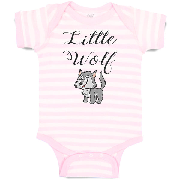 Baby Clothes Little Wolf Funny Humor Baby Bodysuits Boy & Girl Cotton
