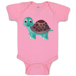 Baby Clothes Little Cute Turtle Funny Humor Baby Bodysuits Boy & Girl Cotton