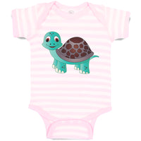 Baby Clothes Little Cute Turtle Funny Humor Baby Bodysuits Boy & Girl Cotton