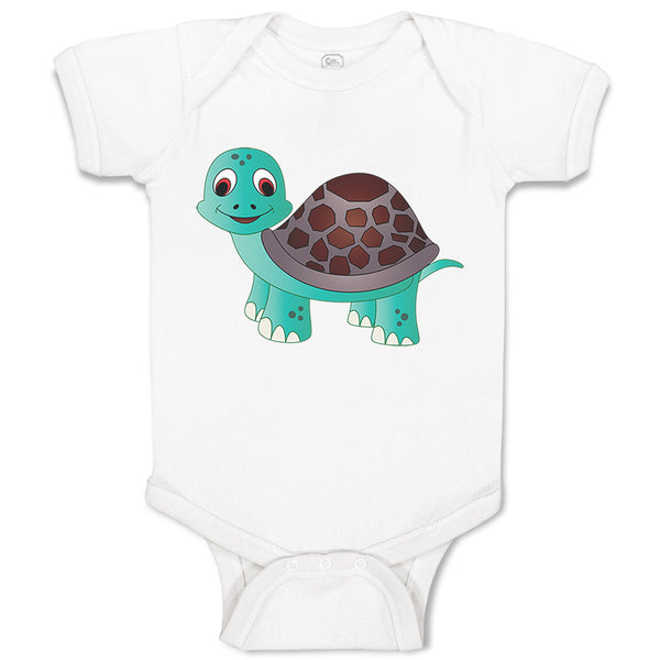 Baby Clothes Little Cute Turtle Funny Humor Baby Bodysuits Boy & Girl Cotton