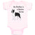 Baby Clothes My Brother Is A Boston Terrier Dog Lover Pet Style C Baby Bodysuits