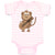 Baby Clothes Monkey Playing Guitar Safari Baby Bodysuits Boy & Girl Cotton