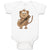 Baby Clothes Monkey Playing Guitar Safari Baby Bodysuits Boy & Girl Cotton