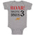 Baby Clothes Roar! This Little Dino Is 3 Years Old Dinosaurs Birthday Cotton