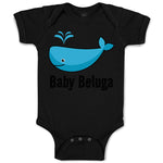 Baby Clothes Baby Beluga Blue Whale Ocean Sea Life Baby Bodysuits Cotton