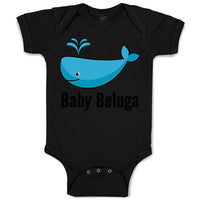 Baby Clothes Baby Beluga Blue Whale Ocean Sea Life Baby Bodysuits Cotton