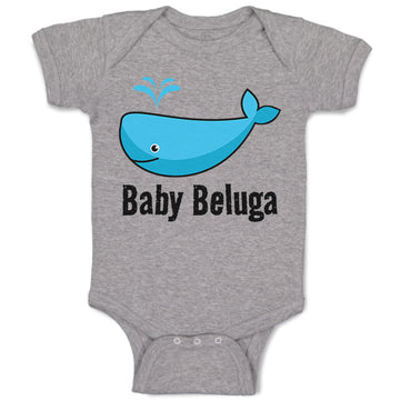 Baby Clothes Baby Beluga Blue Whale Ocean Sea Life Baby Bodysuits Cotton