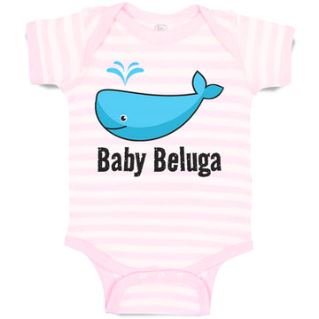 Baby Clothes Baby Beluga Blue Whale Ocean Sea Life Baby Bodysuits Cotton
