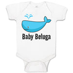 Baby Clothes Baby Beluga Blue Whale Ocean Sea Life Baby Bodysuits Cotton