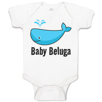 Baby Clothes Baby Beluga Blue Whale Ocean Sea Life Baby Bodysuits Cotton