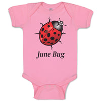 Baby Clothes June Bug Ladybug Baby Bodysuits Boy & Girl Newborn Clothes Cotton