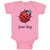 Baby Clothes June Bug Ladybug Baby Bodysuits Boy & Girl Newborn Clothes Cotton