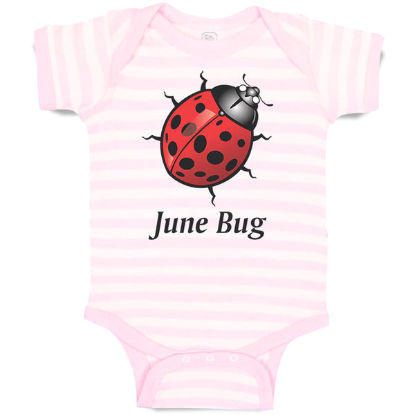 Baby Clothes June Bug Ladybug Baby Bodysuits Boy & Girl Newborn Clothes Cotton