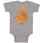 Baby Clothes Squirrel Funny Humor B Baby Bodysuits Boy & Girl Cotton