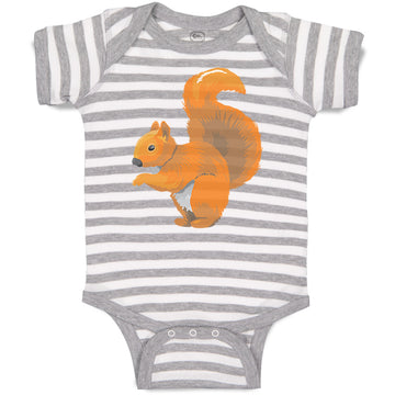 Baby Clothes Squirrel Funny Humor B Baby Bodysuits Boy & Girl Cotton
