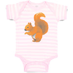 Baby Clothes Squirrel Funny Humor B Baby Bodysuits Boy & Girl Cotton