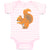 Baby Clothes Squirrel Funny Humor B Baby Bodysuits Boy & Girl Cotton