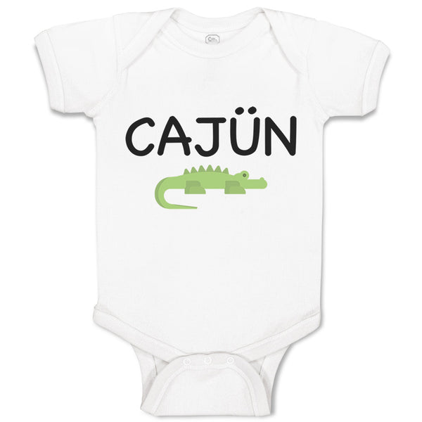 Baby Clothes Cajun Alligator Funny Louisiana Baby Bodysuits Boy & Girl Cotton