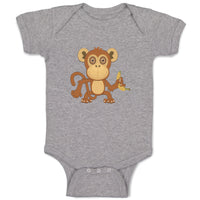 Baby Clothes Monkey Big Eyes Animals Safari Baby Bodysuits Boy & Girl Cotton