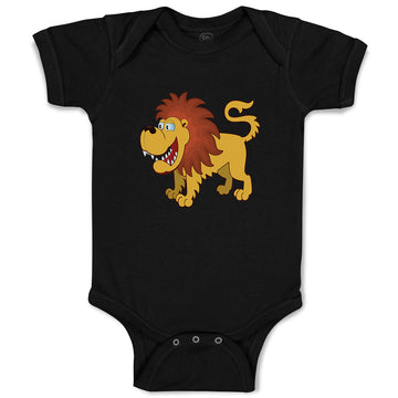 Baby Clothes Lion Smiling Safari Baby Bodysuits Boy & Girl Cotton