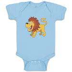 Baby Clothes Lion Smiling Safari Baby Bodysuits Boy & Girl Cotton