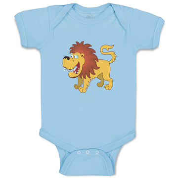 Baby Clothes Lion Smiling Safari Baby Bodysuits Boy & Girl Cotton