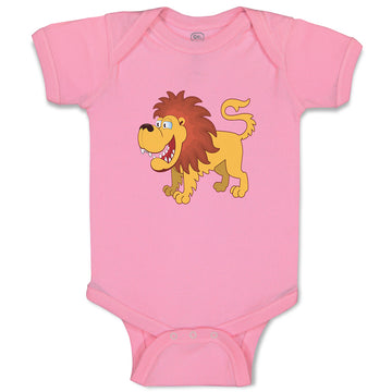 Baby Clothes Lion Smiling Safari Baby Bodysuits Boy & Girl Cotton