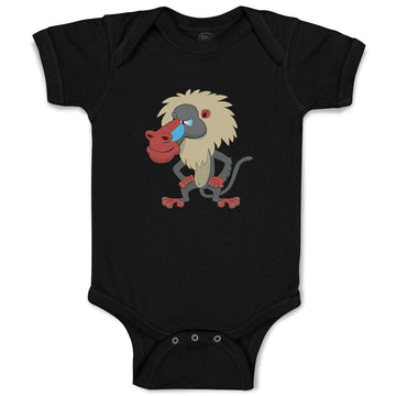 Baby Clothes Monkey Angry Long Hair and Beard Safari Baby Bodysuits Cotton