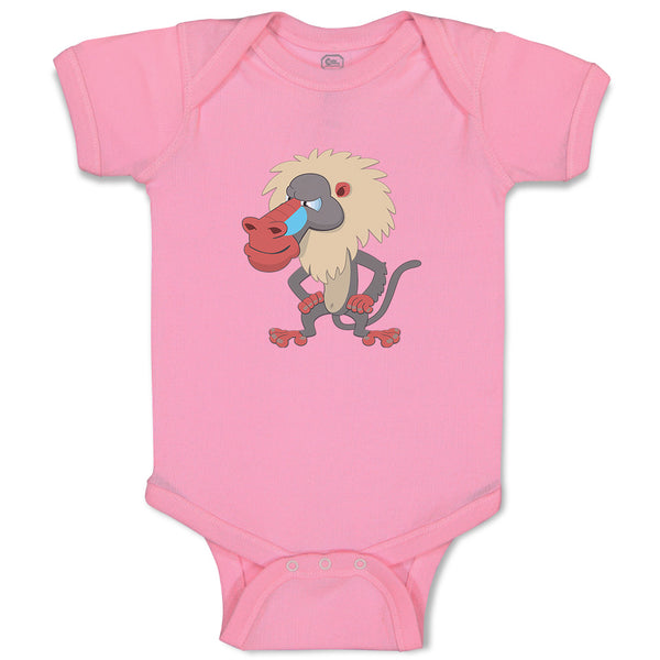 Baby Clothes Monkey Angry Long Hair and Beard Safari Baby Bodysuits Cotton